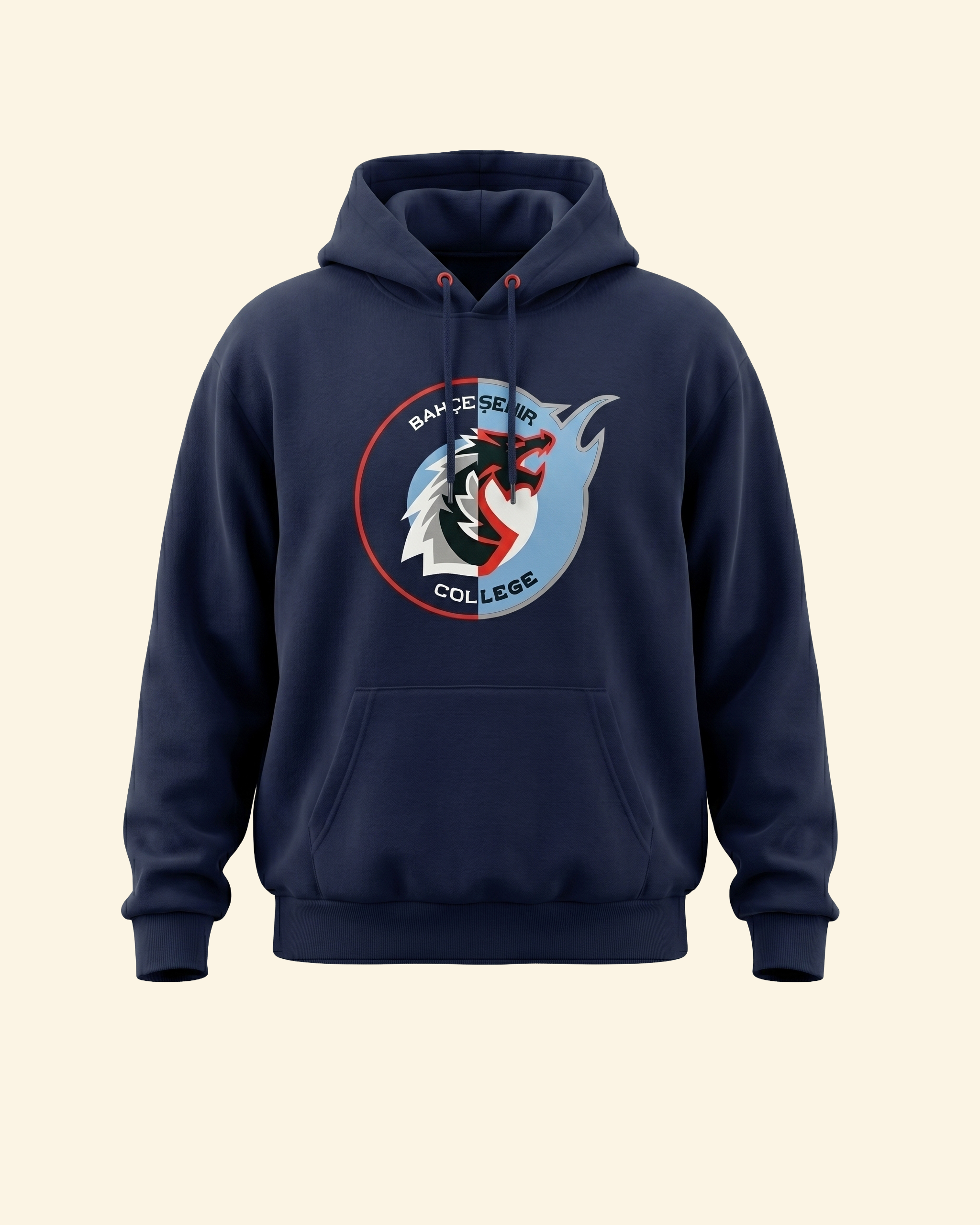 Bahçeşehir Red Dragons Lacivert Kapşonlu Sweatshirt