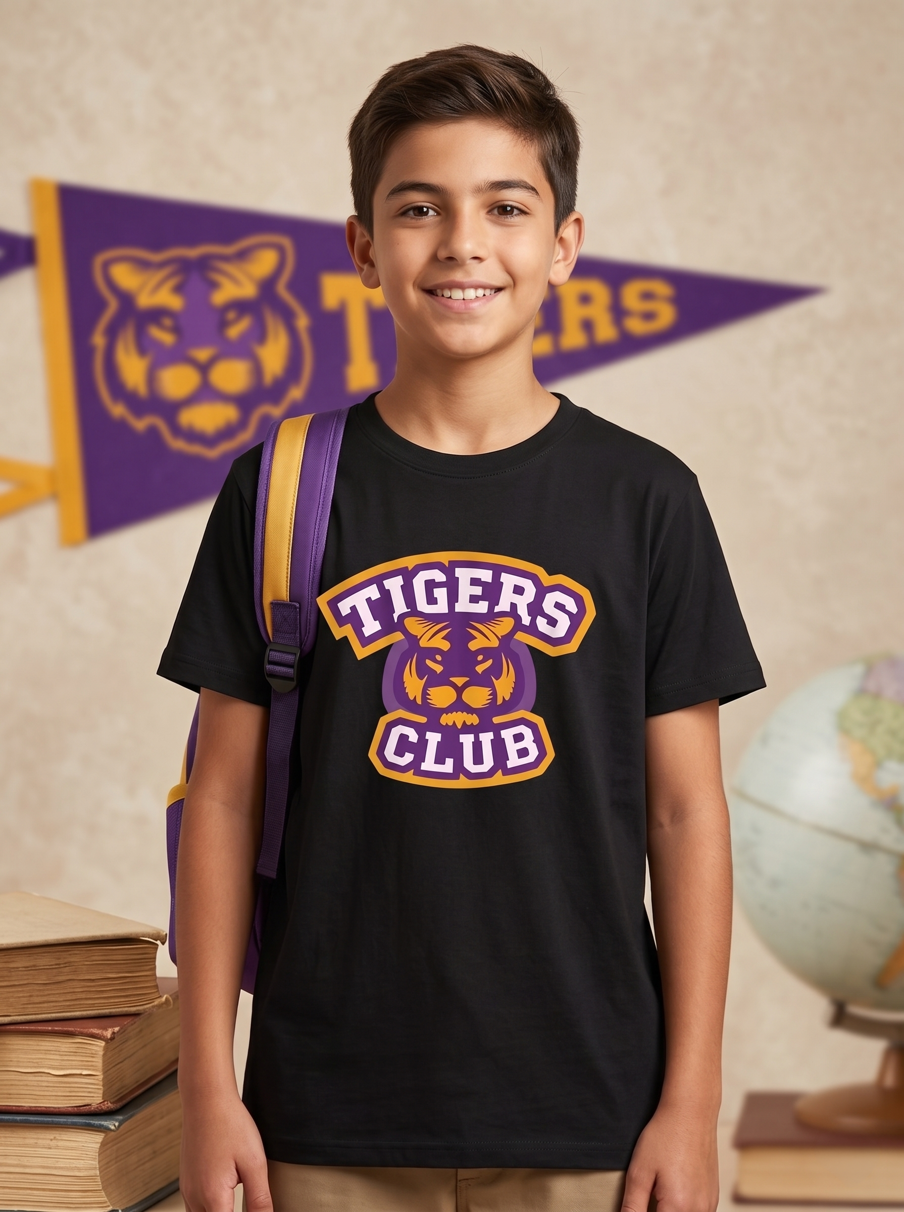 Tigers Club Baskılı T-Shirt