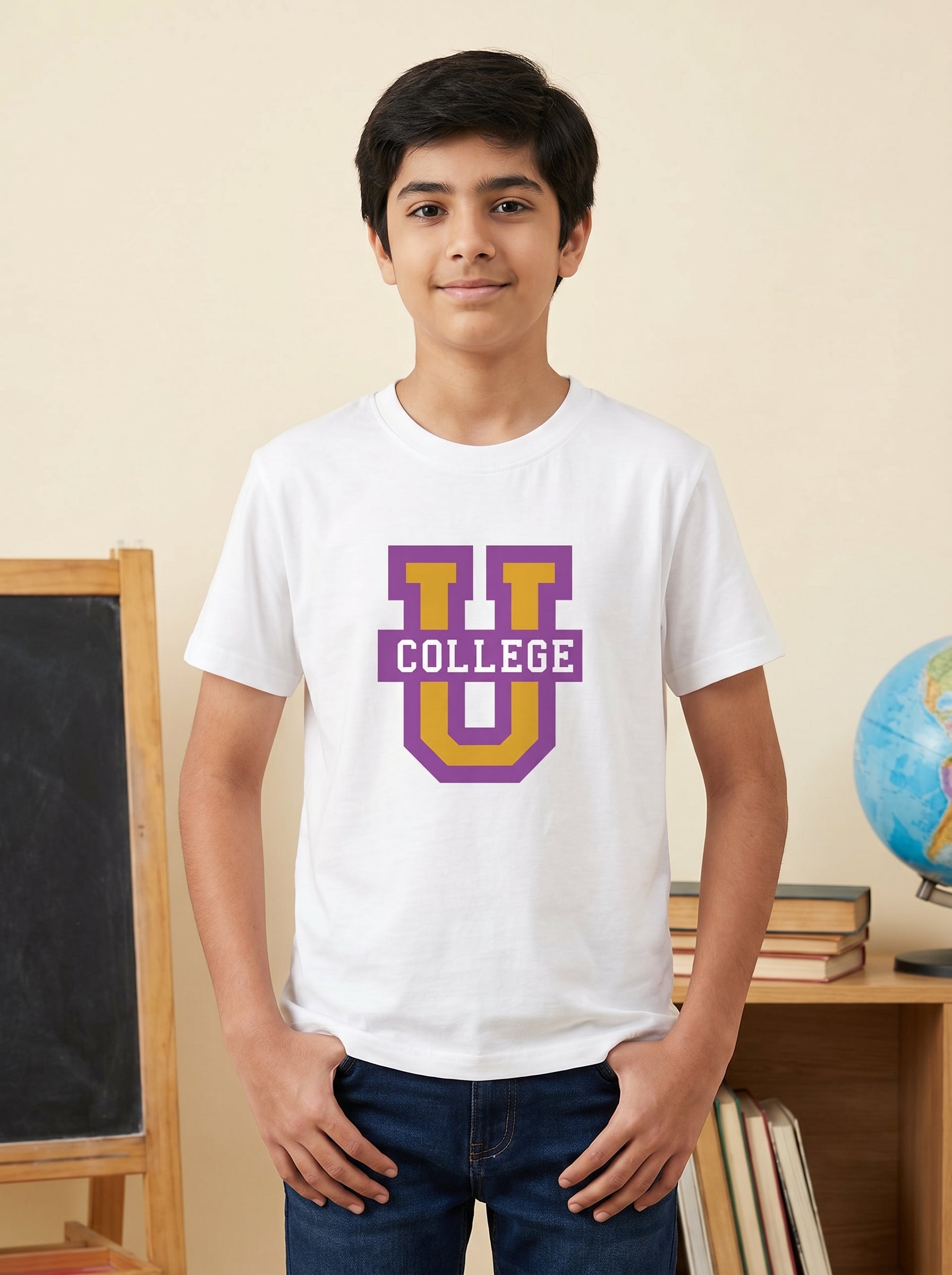 U-College Baskılı T-Shirt