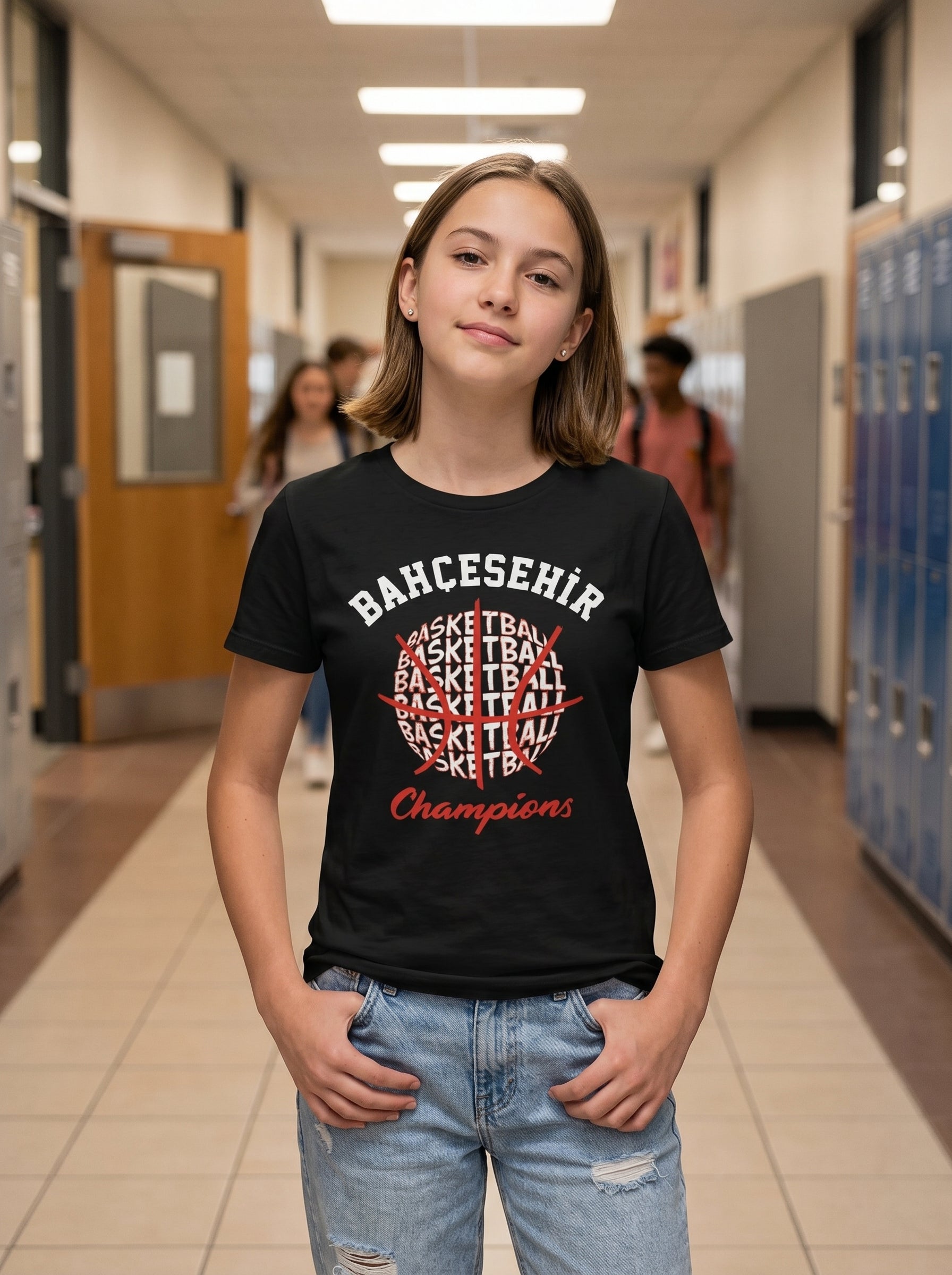 BK Basketball Champion Siyah T-Shirt