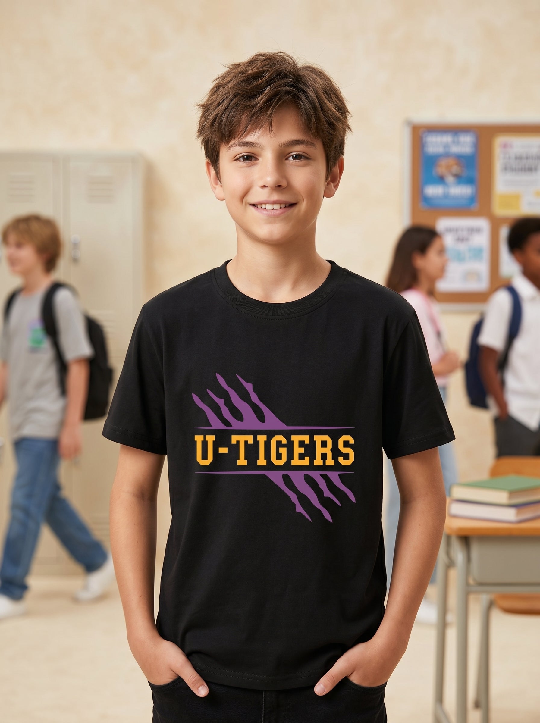 U-Tigers Baskılı T-Shirt