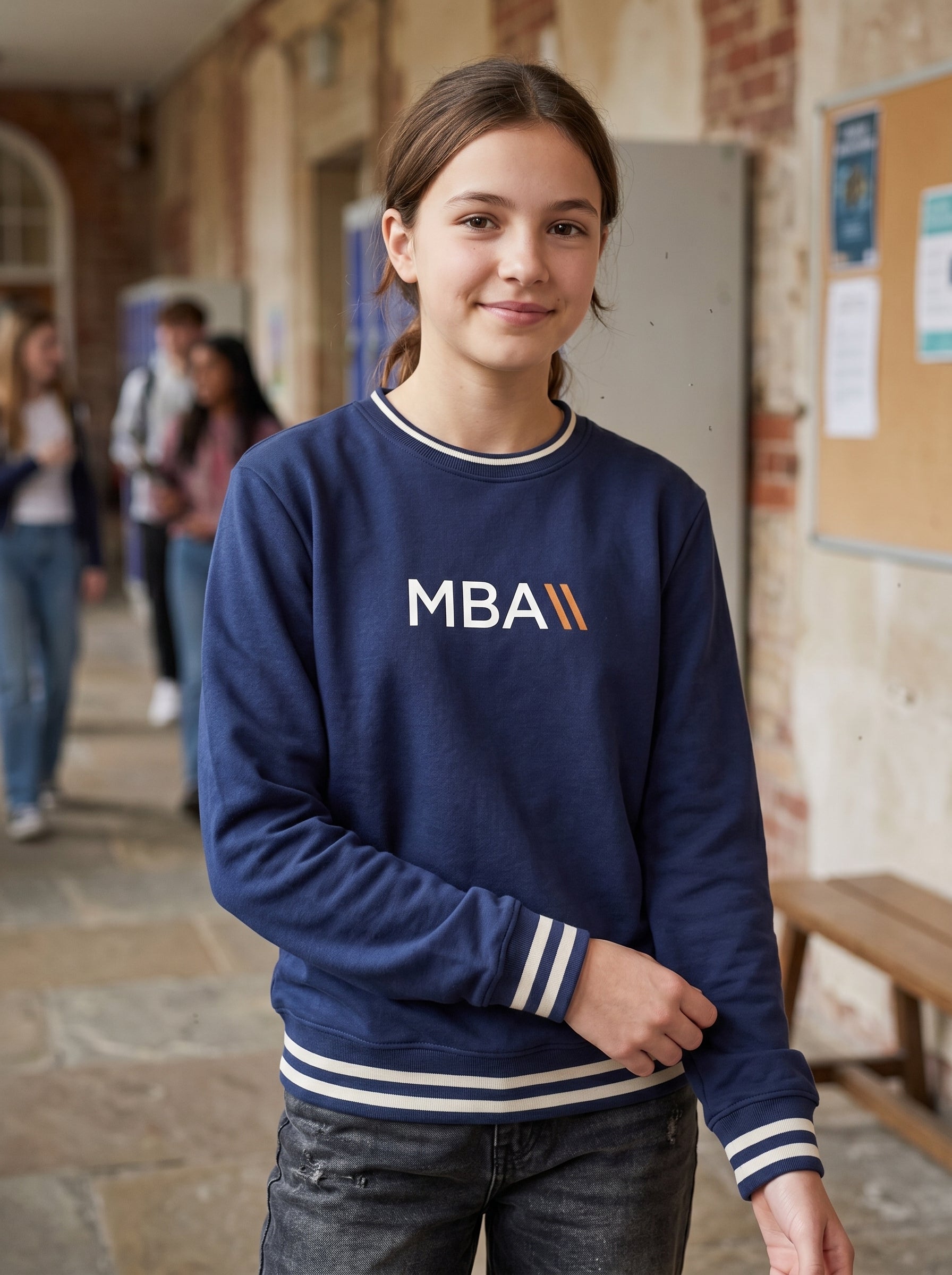 MBA Logo Baskılı Sweatshirt