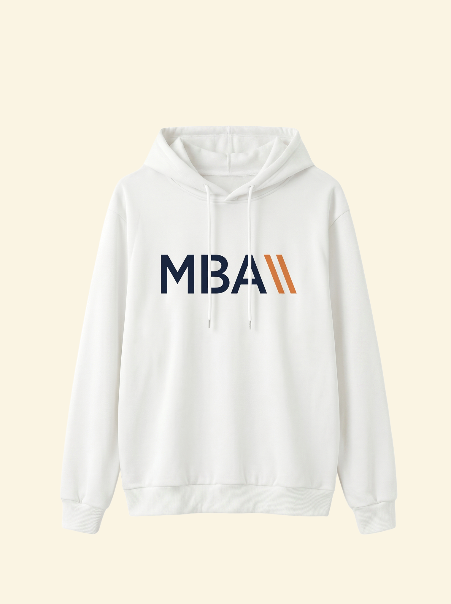 MBA Baskılı Kapüşonlu Sweatshirt