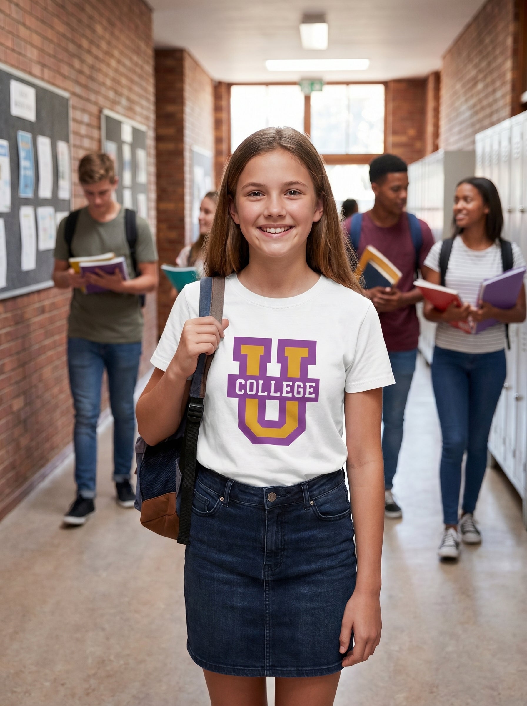 U-College Baskılı T-Shirt