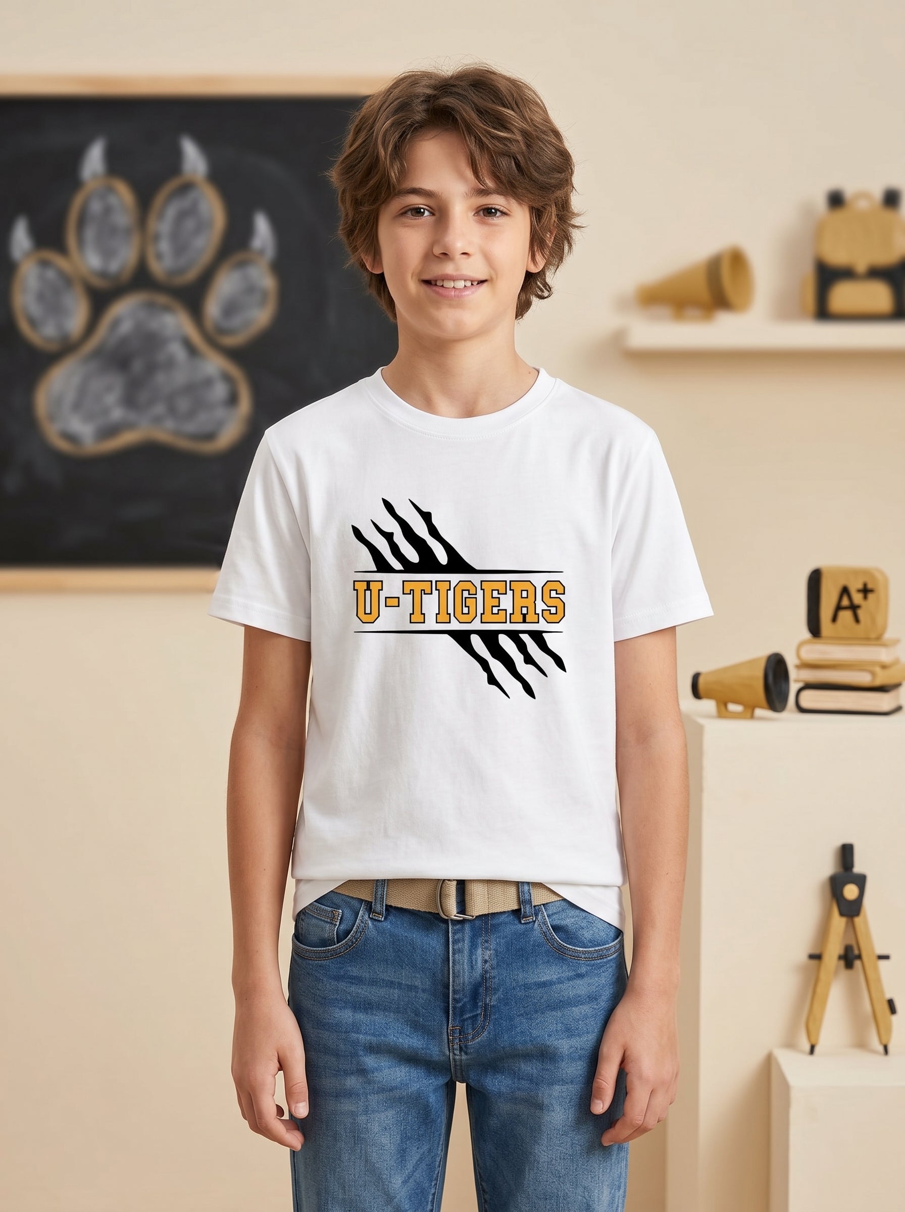 U-Tigers Baskılı T-Shirt