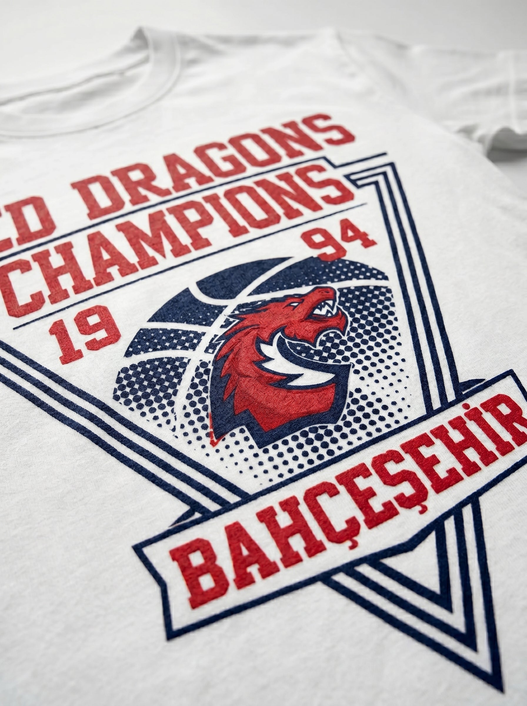 Bahçeşehir Red Dragons Beyaz T-Shirt