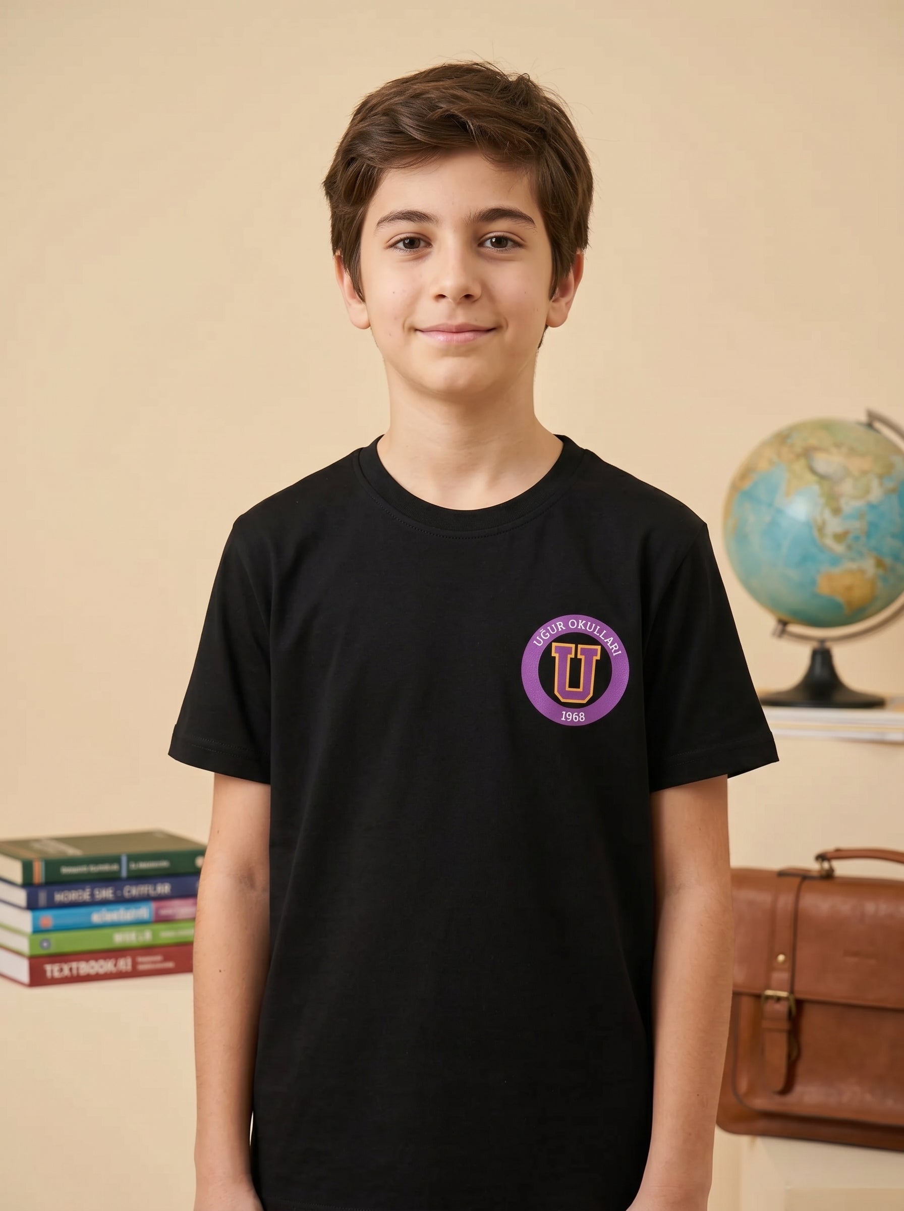 Uğur Okulları 1968 Logo Baskılı T-Shirt