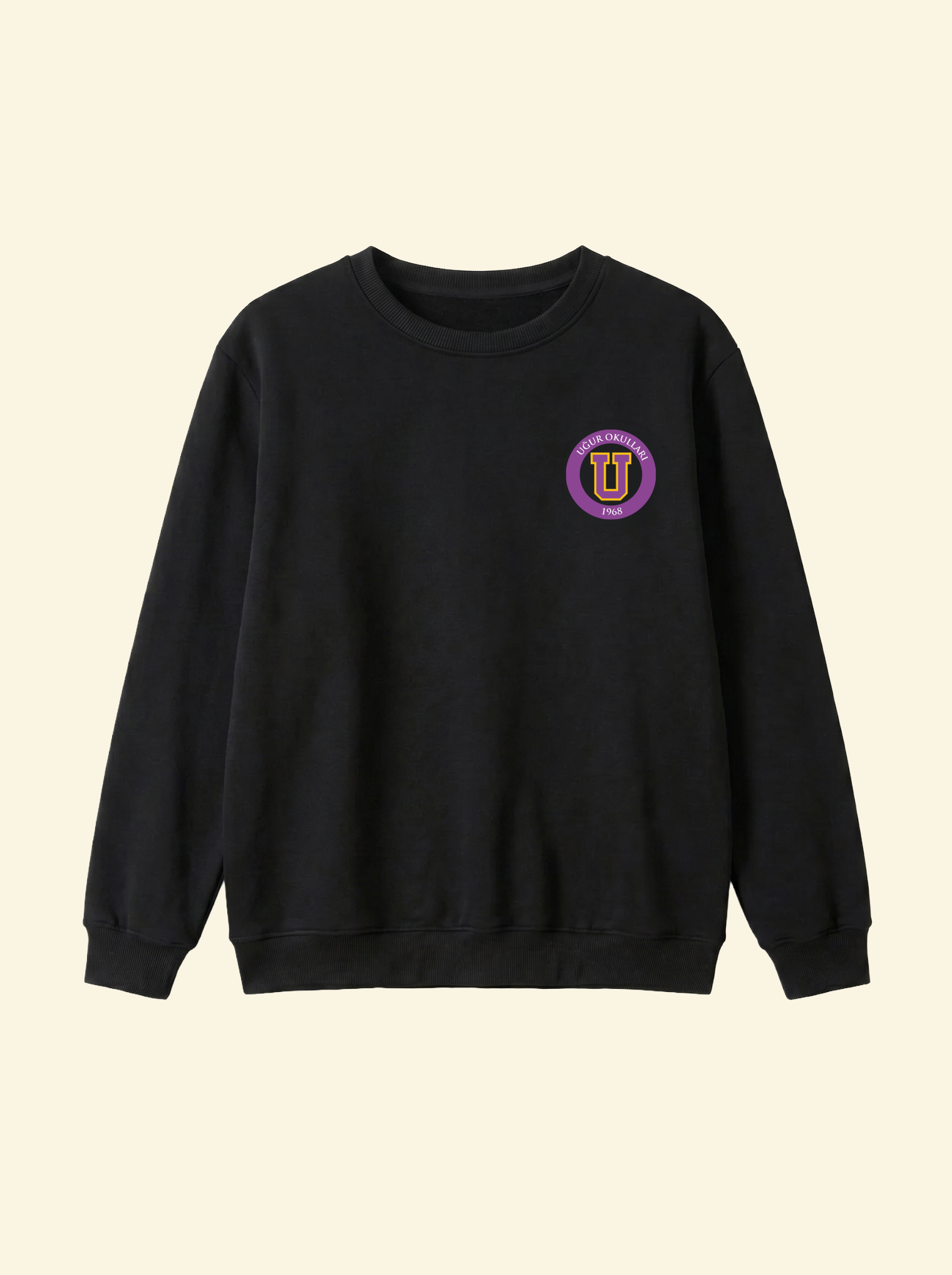 Uğur Okulları 1968 Logo Baskılı Sweatshirt