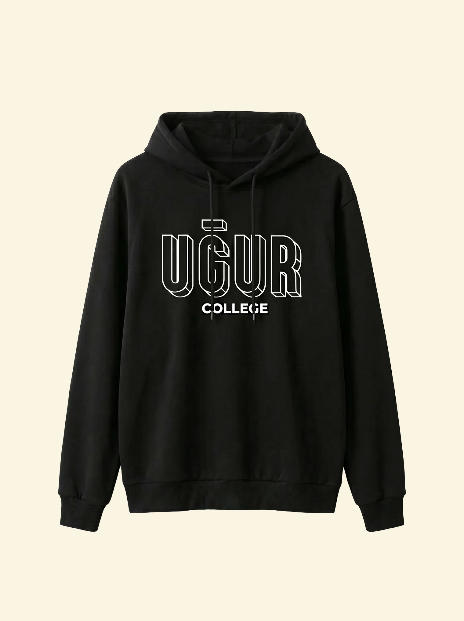 Uğur College Baskılı Kapüşonlu Sweatshirt