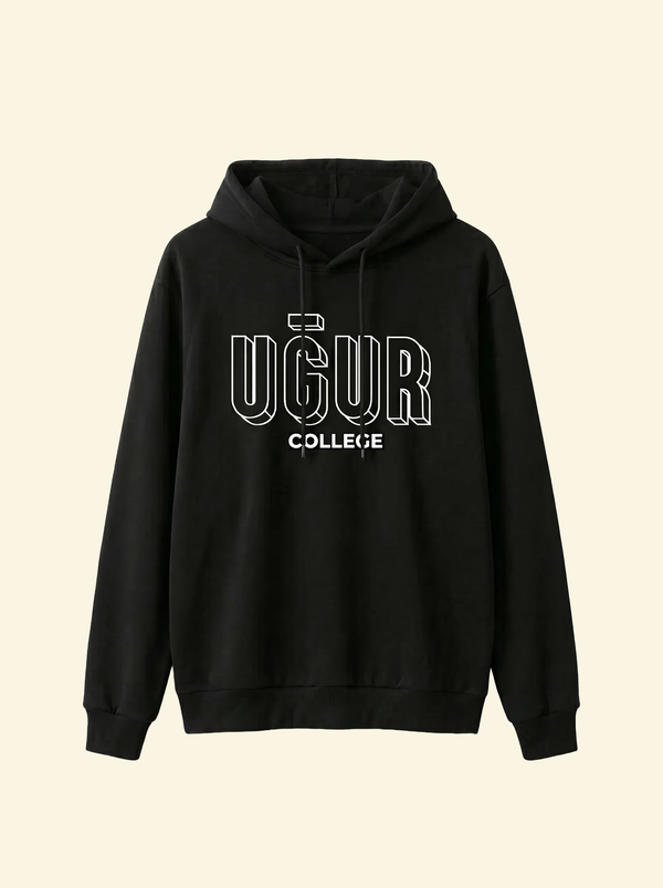 Uğur College Baskılı Kapüşonlu Sweatshirt