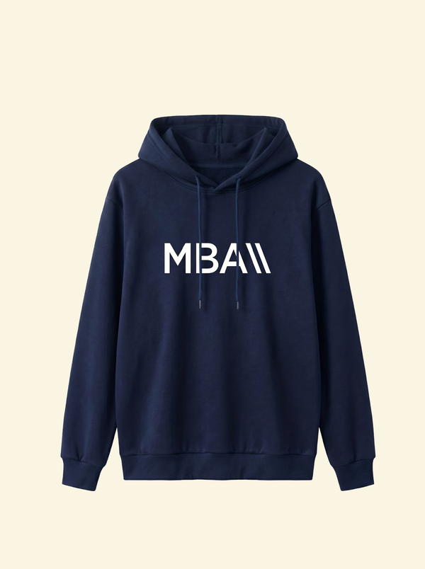 MBA Baskılı Kapüşonlu Sweatshirt