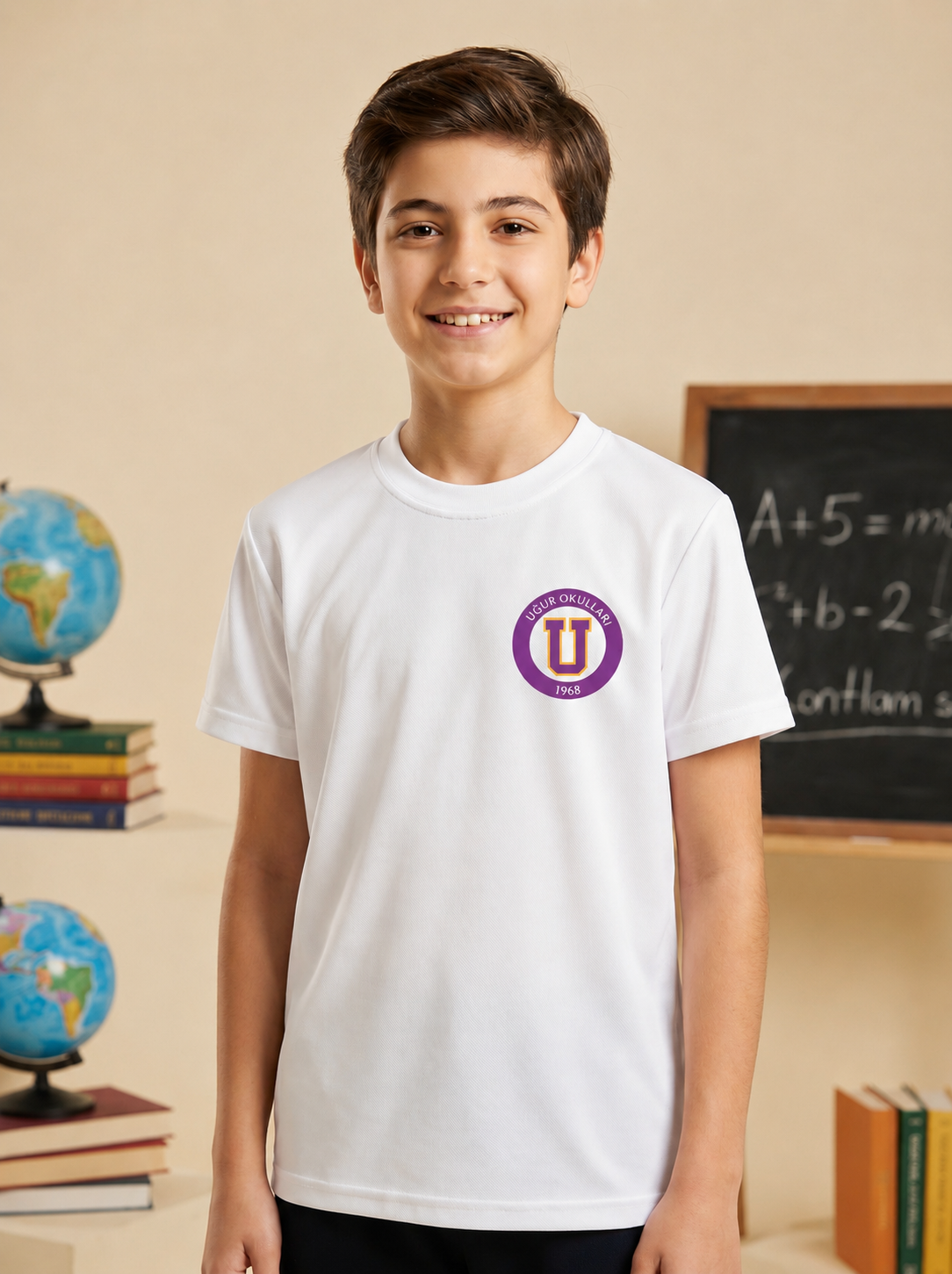 Uğur Okulları 1968 Logo Baskılı T-Shirt