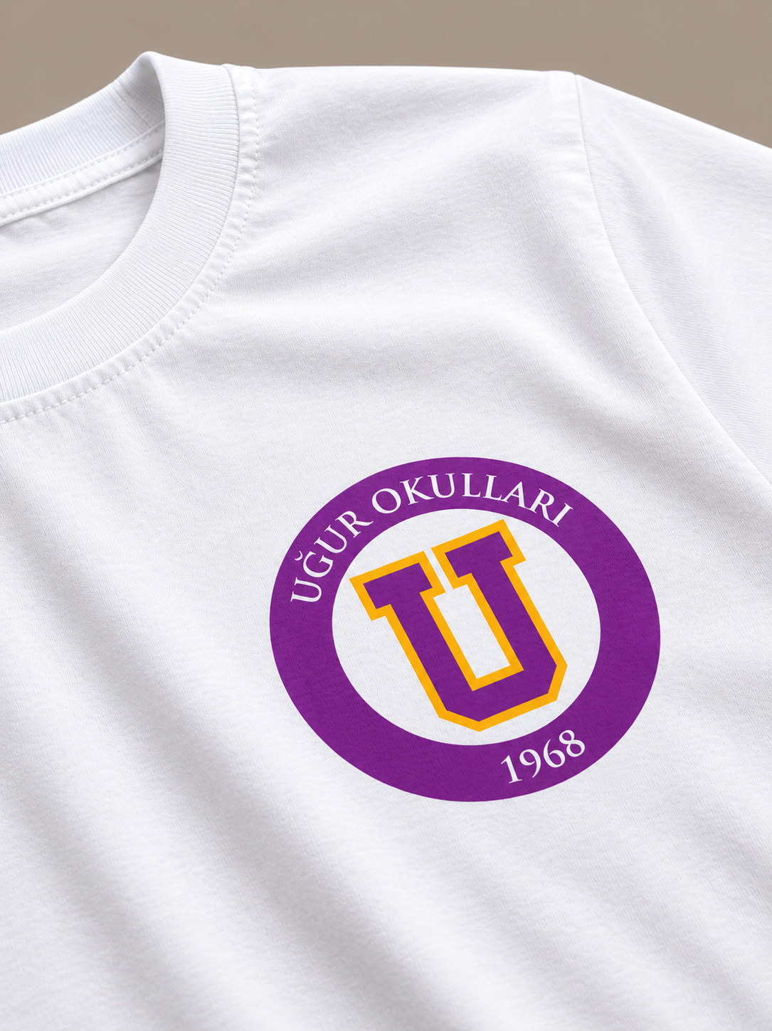 Uğur Okulları 1968 Logo Baskılı T-Shirt