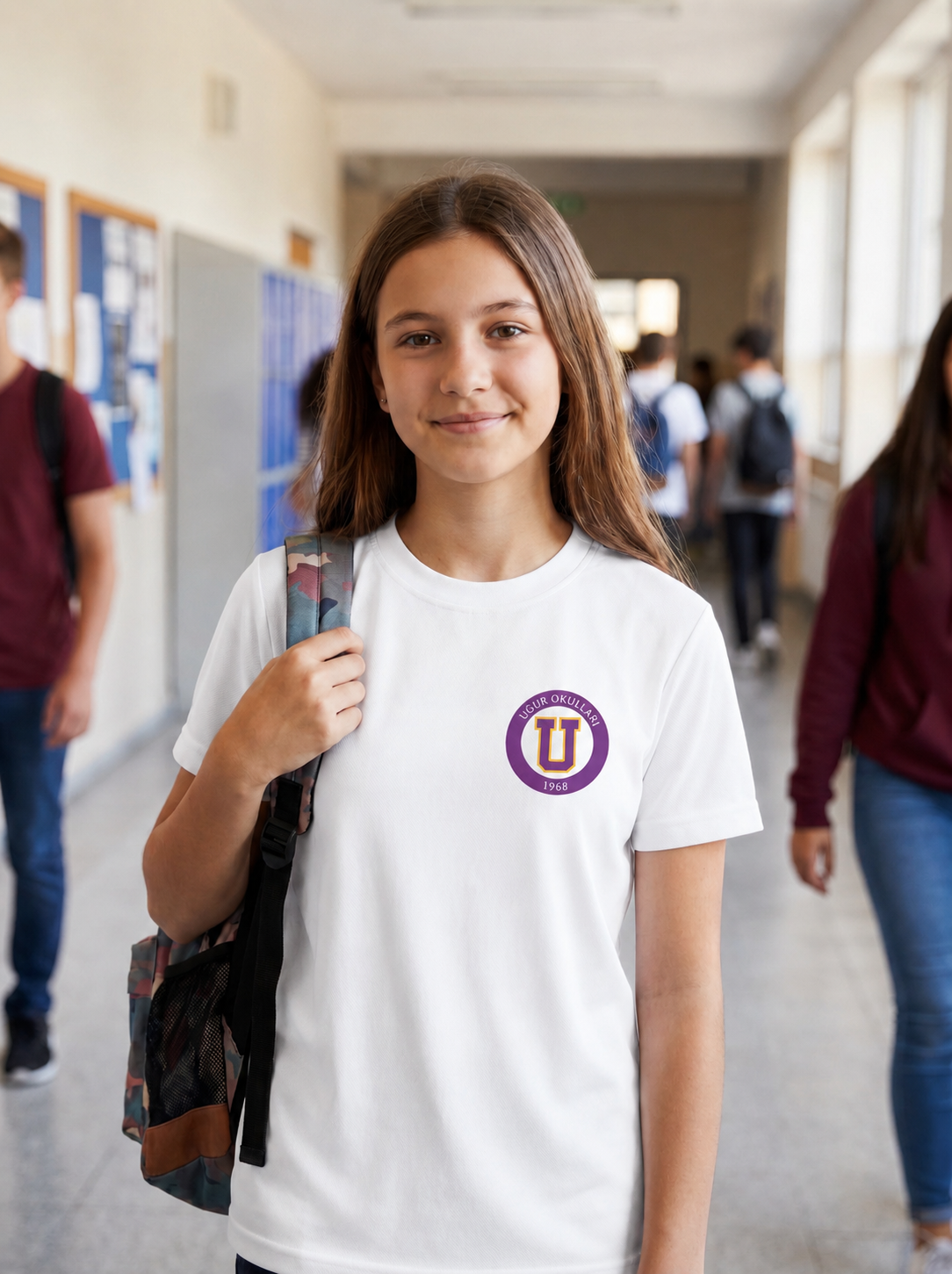 Uğur Okulları 1968 Logo Baskılı T-Shirt