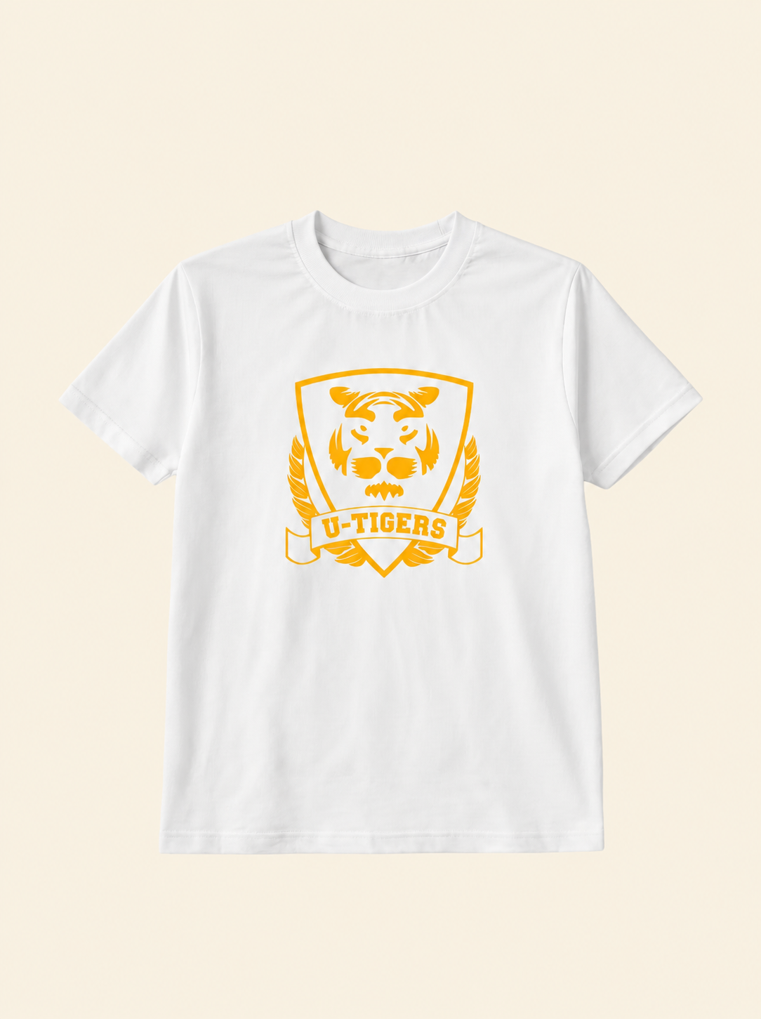 U-Tigers Logo Baskılı T-Shirt