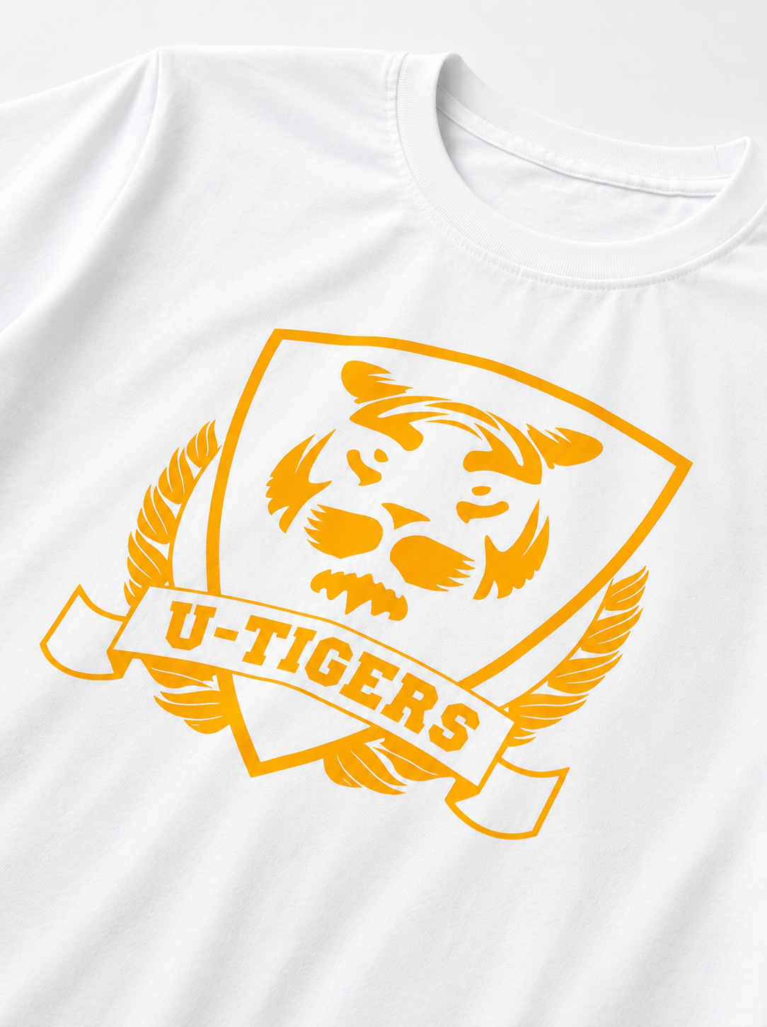 U-Tigers Logo Baskılı T-Shirt