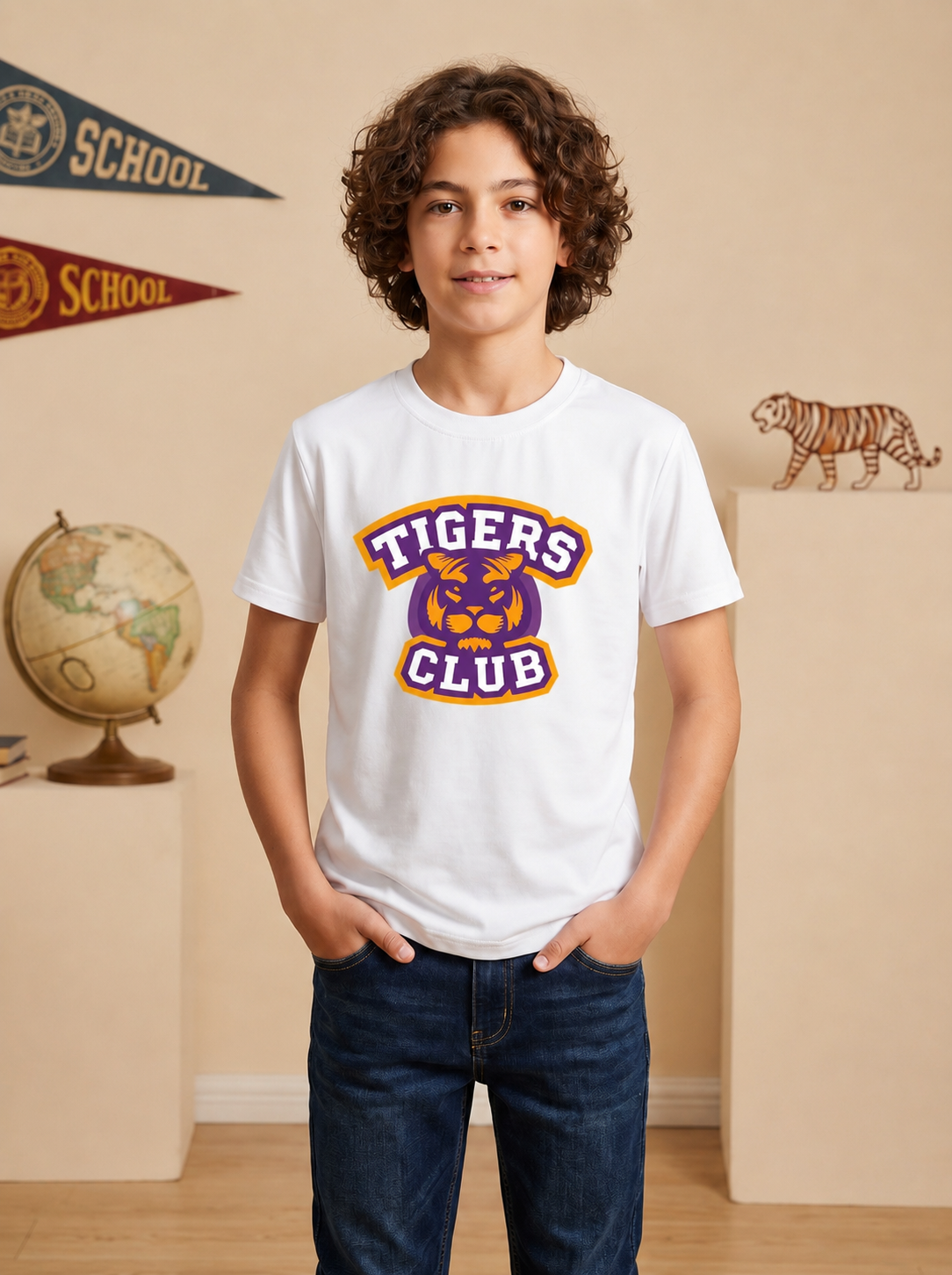 Tigers Club Baskılı T-Shirt