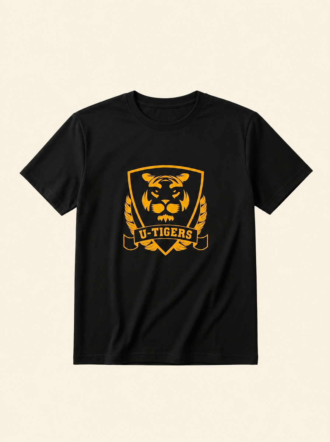 U-Tigers Logo Baskılı T-Shirt
