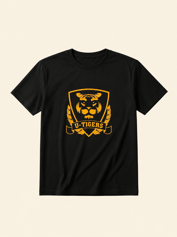 U-Tigers Logo Baskılı T-Shirt
